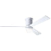 Modern Fan Co. Cirrus Flush DC Ceiling Fan - Gloss White