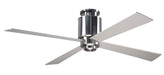 Modern Fan Co. Lapa Flush Ceiling Fan - Bright Nickel