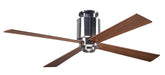 Modern Fan Co. Lapa Flush Ceiling Fan - Bright Nickel