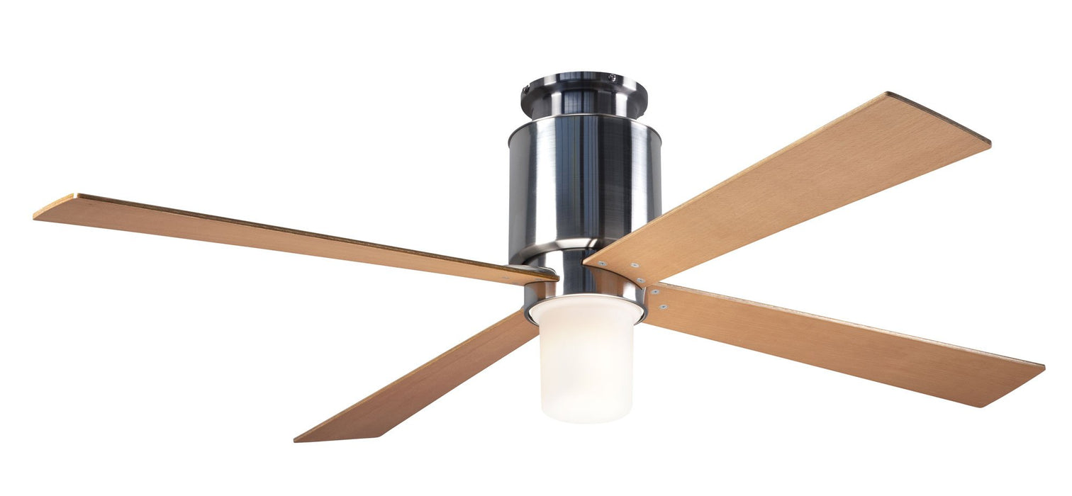 Modern Fan Co. Lapa Flush Ceiling Fan - Bright Nickel