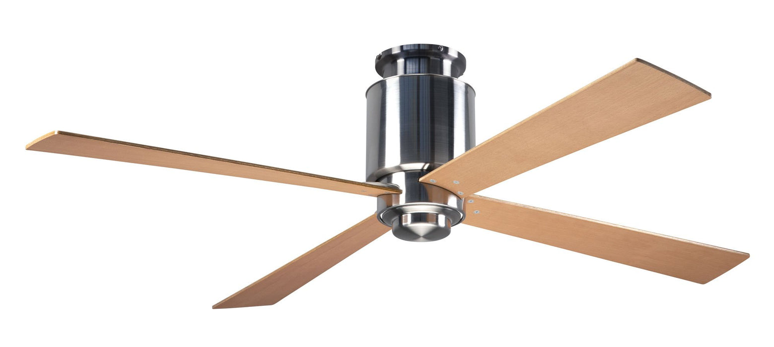 Modern Fan Co. Lapa Flush Ceiling Fan - Bright Nickel