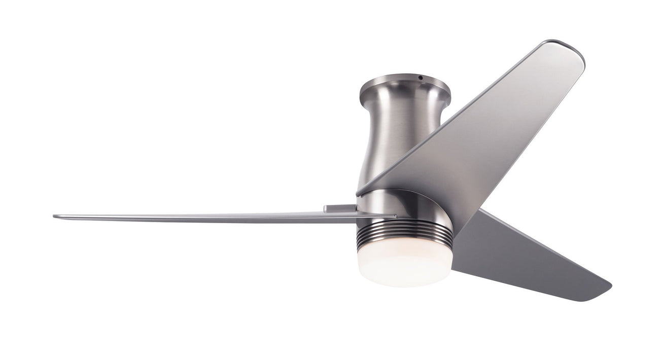 Modern Fan Co. Velo DC Flush Ceiling Fan - Bright Nickel