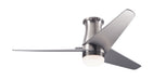 Modern Fan Co. Velo DC Flush Ceiling Fan - Bright Nickel