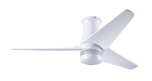 Modern Fan Co. Velo DC Flush Ceiling Fan - Gloss White