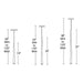 Modern Forms Cascade Etched Glass Mini Pendant Light