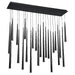 Modern Forms Cascade Etched Glass Rectangular Multi-Light Pendant Light