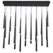 Modern Forms Cascade Etched Glass Rectangular Multi-Light Pendant Light