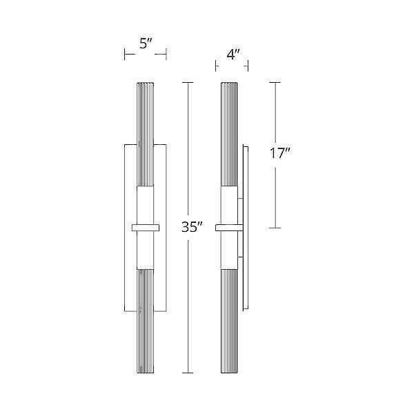 Modern Forms Cinema Double Wall Sconce