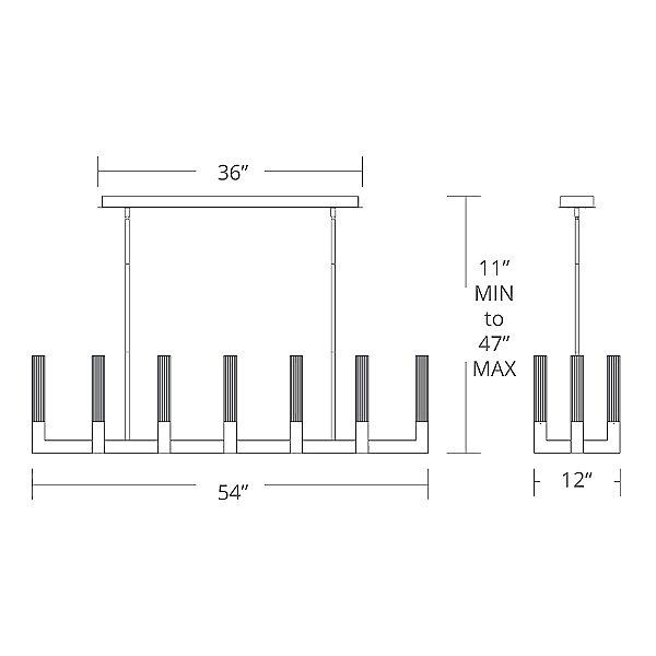 Modern Forms Cinema Linear Suspension Light