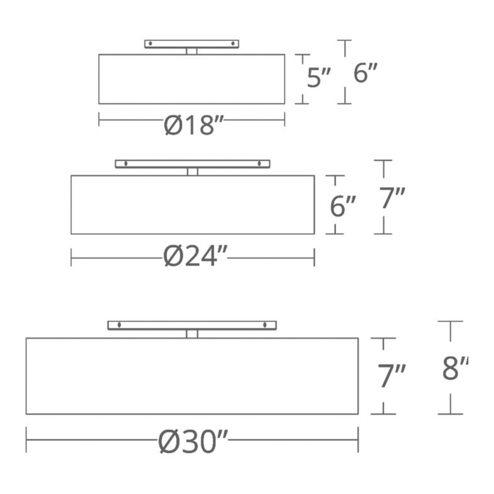 Modern Forms Metropolis LED Semi Flush Mount