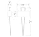 Modern Forms Palladian Crystal LED Wall Sconce - Open-Box