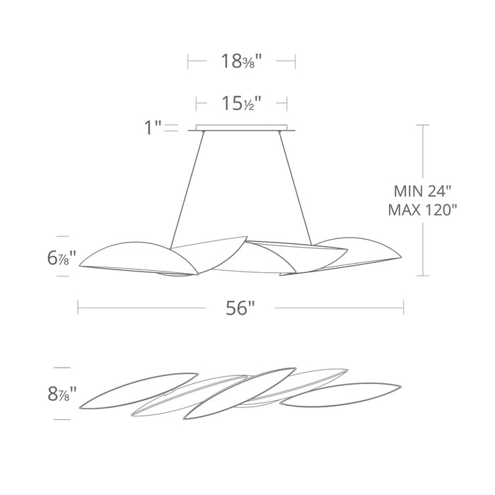 Modern Forms Sydney LED Linear Pendant