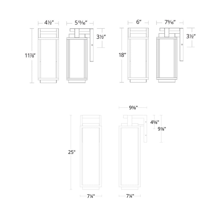 Modern Forms Two If By Sea LED Outdoor Wall Sconce