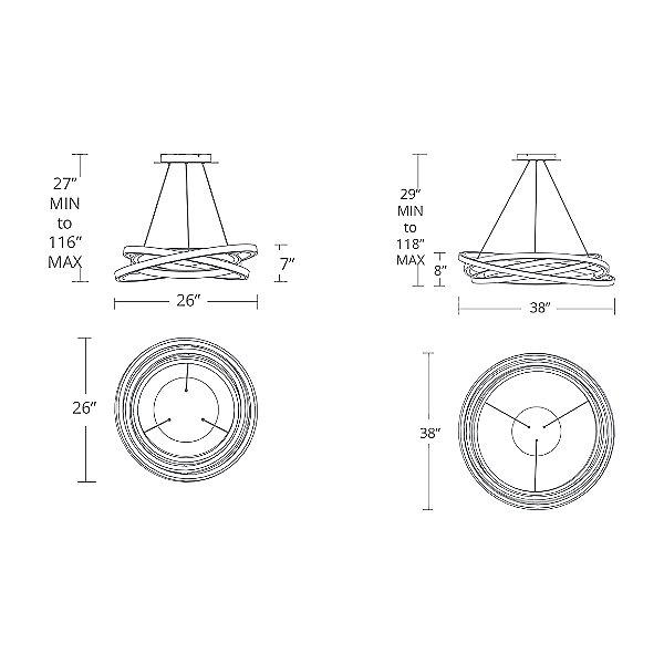 Modern Forms Veloce LED Chandelier