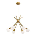 Load image into Gallery viewer, Pontil 6-Light Chandelier - Honey Gold Finish
