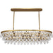 Robert Abbey Bling Oval Chandelier