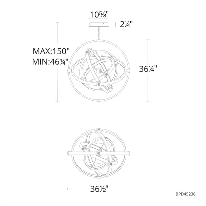 Schonbek Beyond Atomic LED Pendant