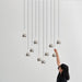 Seed Design Paopao PZ10 LED Linear Multi Light Pendant