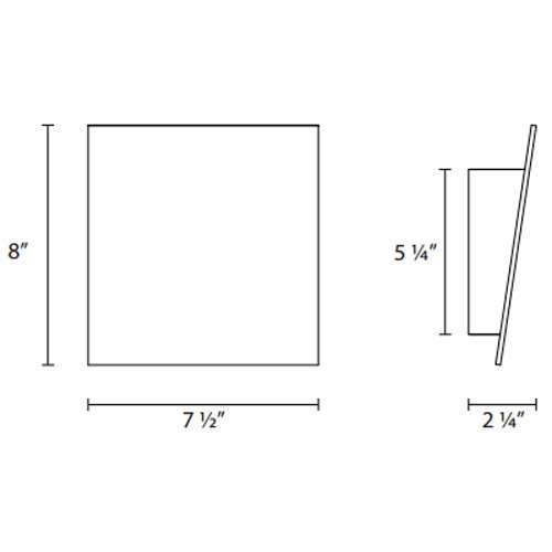 Sonneman Angled Plane LED Wall Sconce