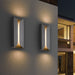 Sonneman Folds Tall Outdoor LED Wall Sconce
