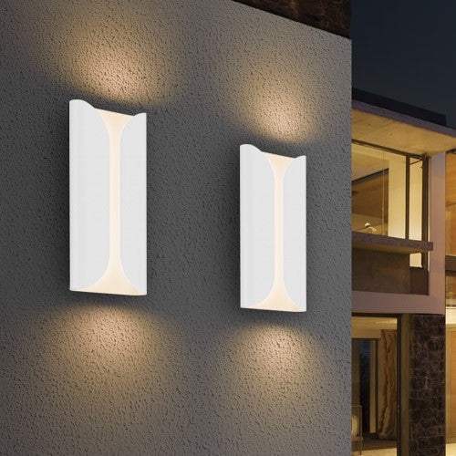 Sonneman Folds Tall Outdoor LED Wall Sconce