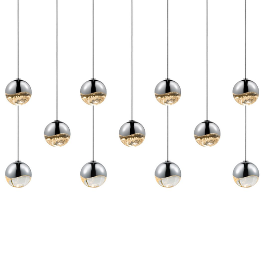 Sonneman Grapes 11-Light Rectangle Large LED Pendant