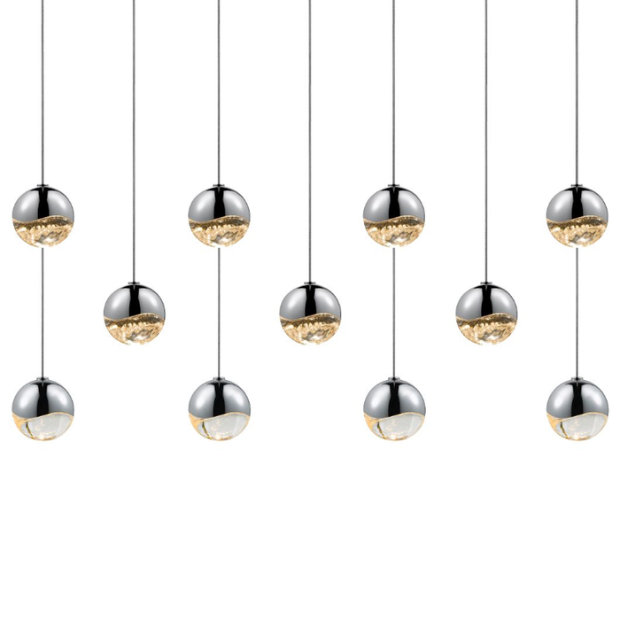 Sonneman Grapes 11-Light Rectangle Large LED Pendant
