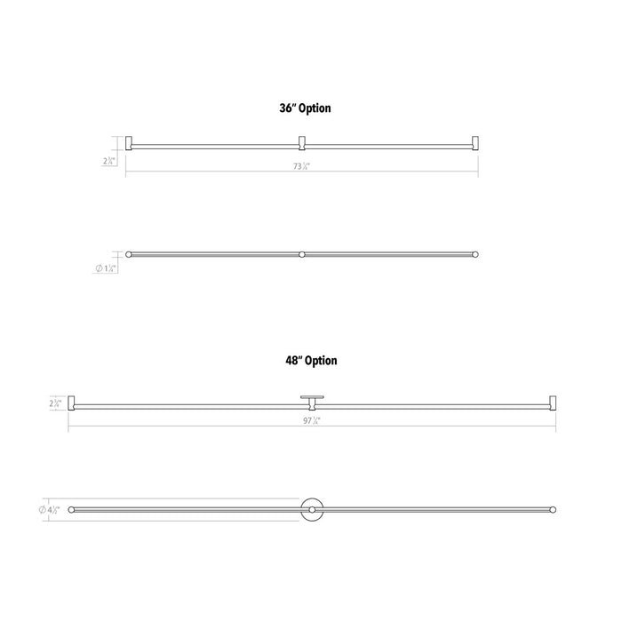 Sonneman Purolinear 360 Double Linear LED Wall Sconce