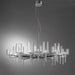 Spillray 20 Light LED Chandelier - Crystal