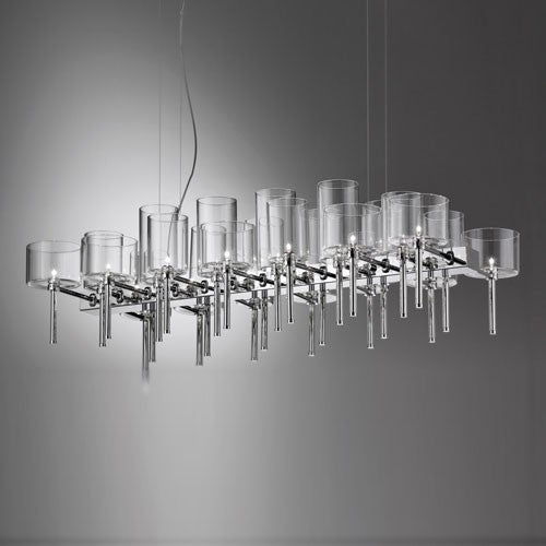 Spillray 26 LED Linear Suspension - Crystal