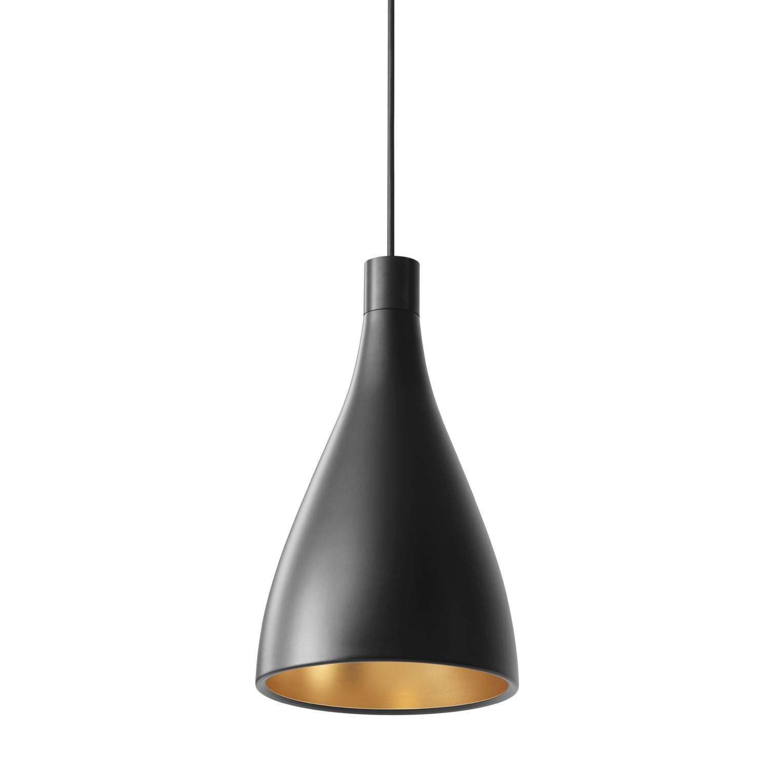 Swell Narrow Pendant Light - Black