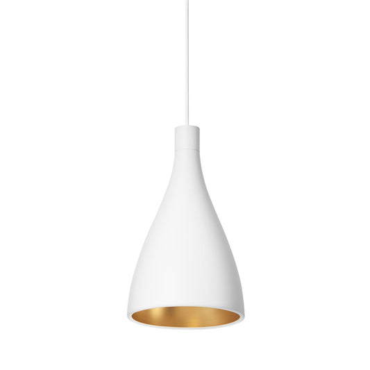 Swell Narrow Pendant Light - White