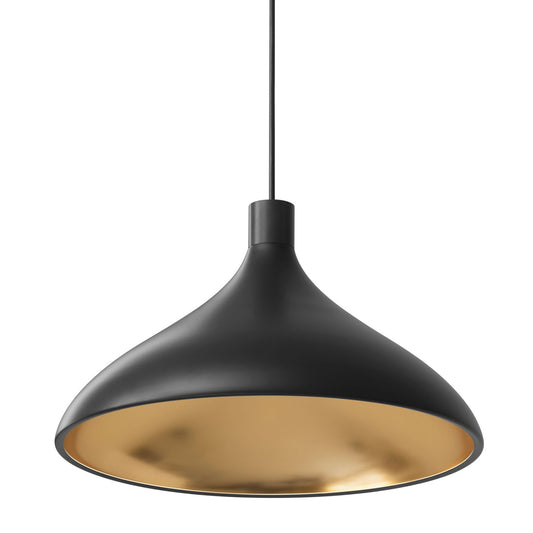 Swell Wide Pendant - Black