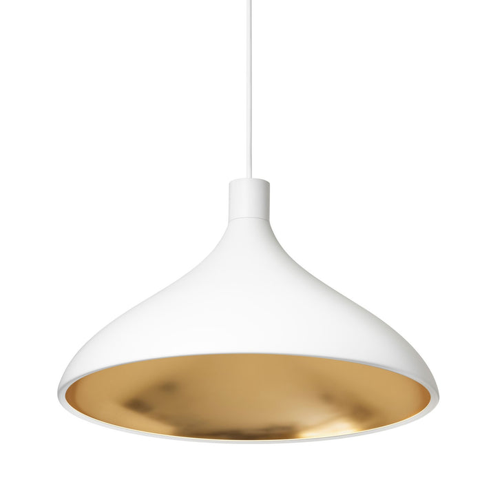 Swell Wide Pendant - White