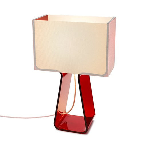 Tube Top Table Lamp - Red