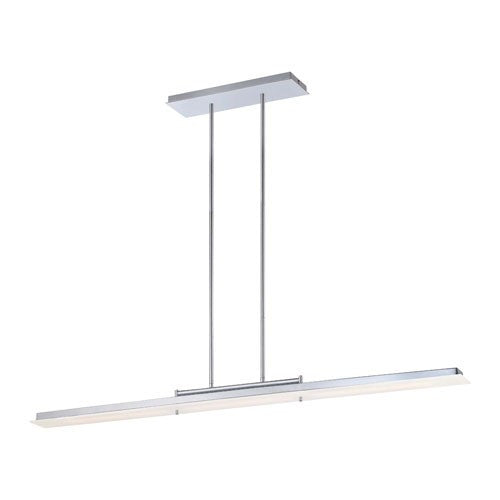 Twist and Shout LED Linear Suspension - Chrome Finish