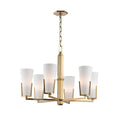 Load image into Gallery viewer, Upton 6 Light Chandelier - Aged Brass
