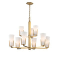 Load image into Gallery viewer, Upton 9 Light Chandelier - Aged Brass
