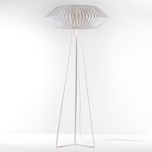 V Floor Lamp - White