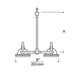 Visual Comfort Architectural Elton Adjustable Double Head