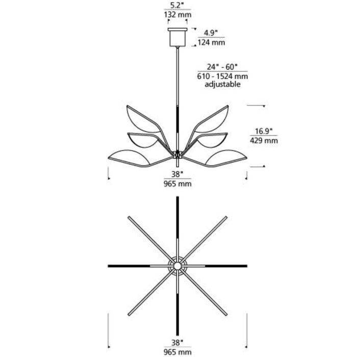 Visual Comfort Modern Belterra Chandelier