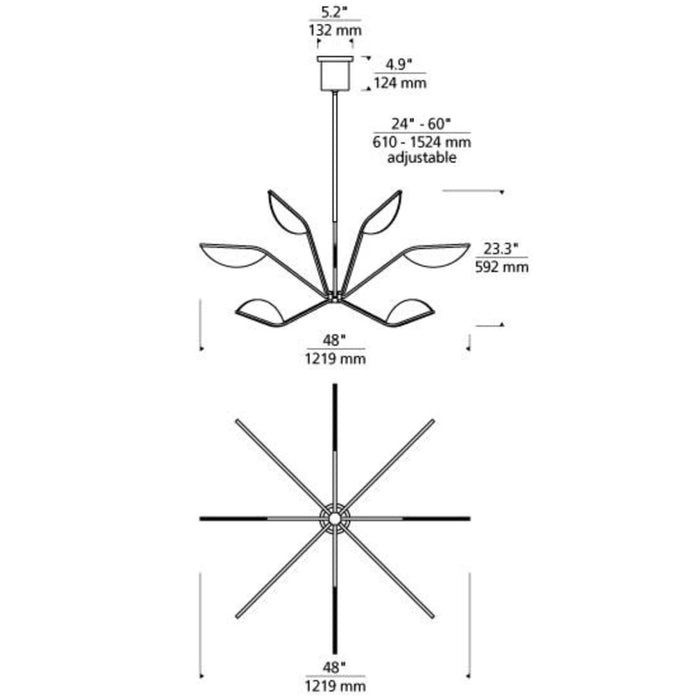 Visual Comfort Modern Belterra Chandelier