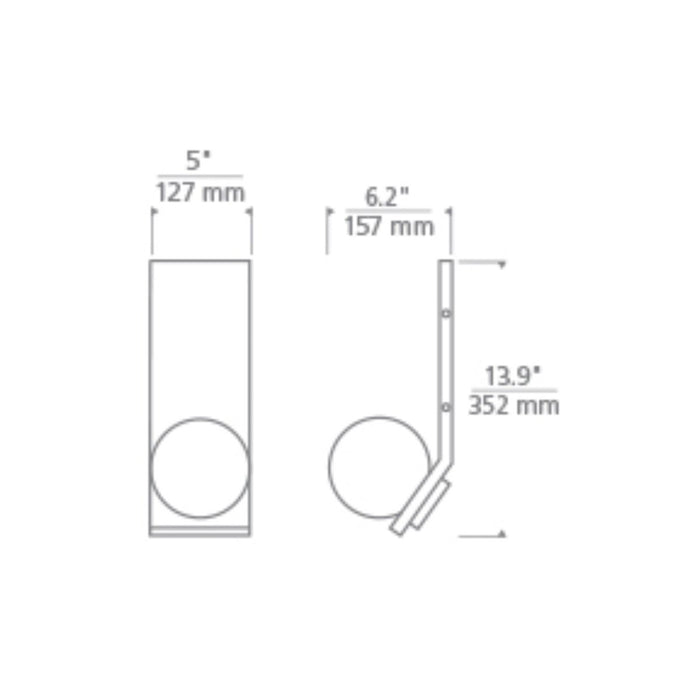 Visual Comfort Modern Mina Wall Sconce