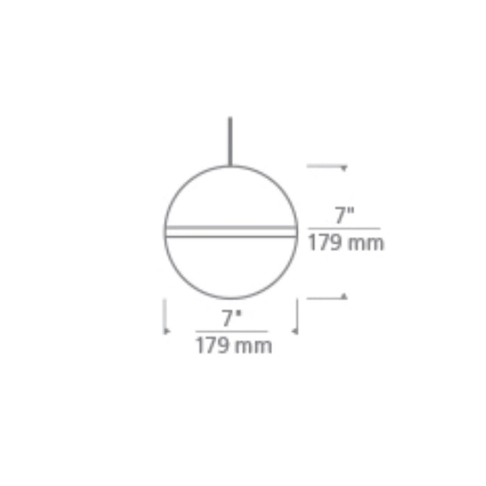 Visual Comfort Modern Mini Hanea Pendant
