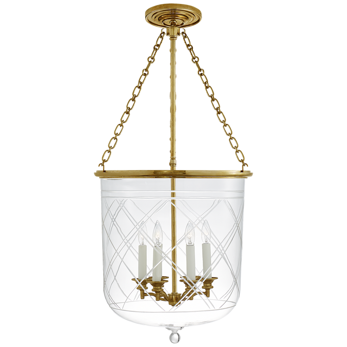 Visual Comfort Signature Cambridge Large Smoke Bell Pendant