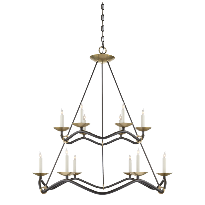 Visual Comfort Signature Choros Two-Tier Chandelier
