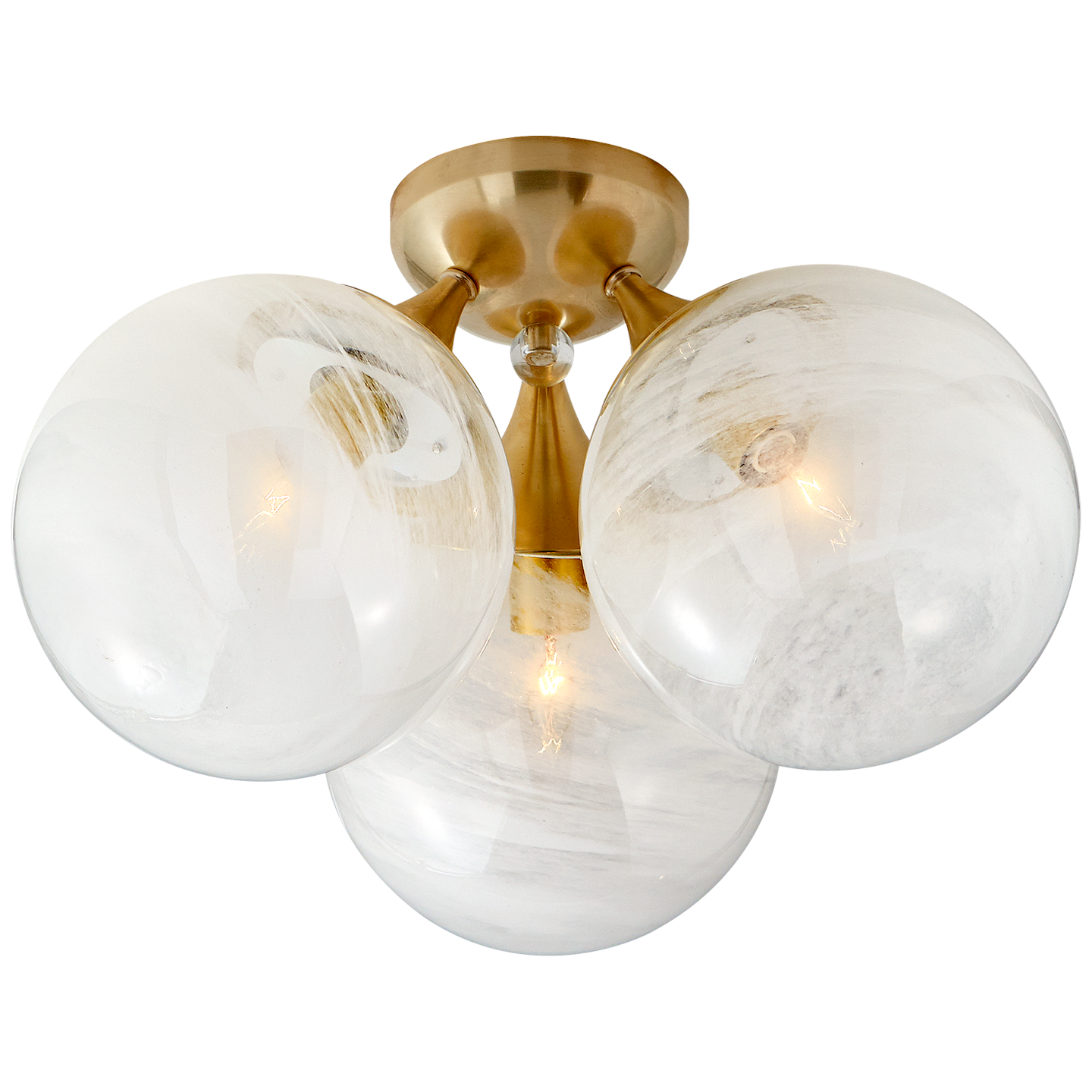 Visual Comfort Signature Cristol Large Triple Flush Mount