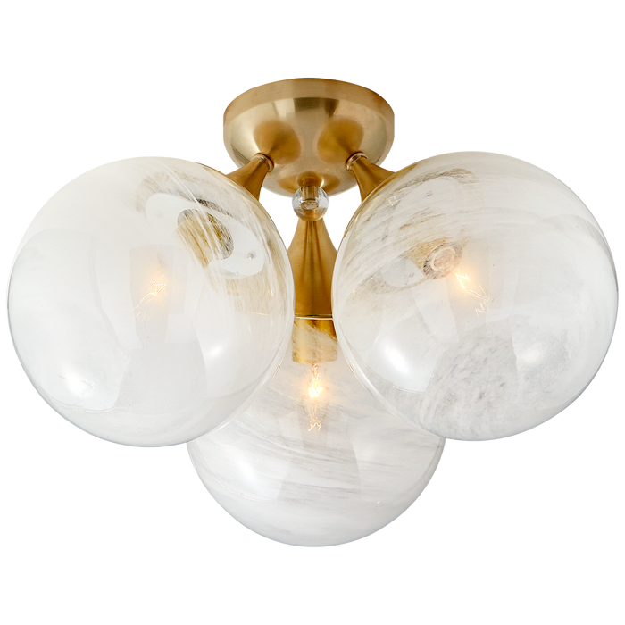 Visual Comfort Signature Cristol Large Triple Flush Mount