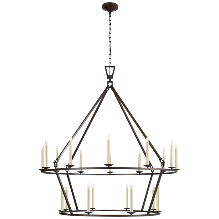 Visual Comfort Signature Darlana Extra Large Two-Tier Chandelier