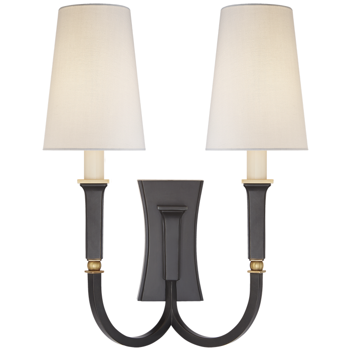 Visual Comfort Signature Delphia Large Double Arm Sconce